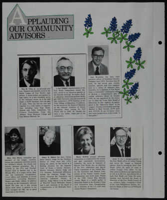 The Junior League of Fort Worth Scrapbook, 1985-1986, Page 4