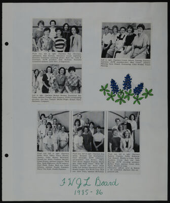 The Junior League of Fort Worth Scrapbook, 1985-1986, Page 3