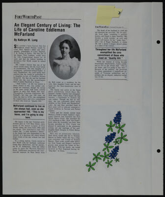 The Junior League of Fort Worth Scrapbook, 1985-1986, Page 8