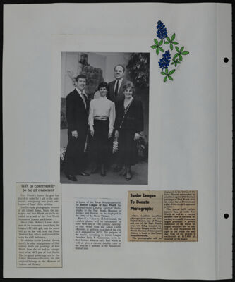 The Junior League of Fort Worth Scrapbook, 1985-1986, Page 10