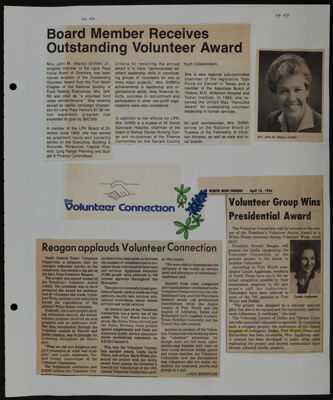 The Junior League of Fort Worth Scrapbook, 1985-1986, Page 15