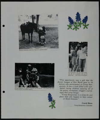 The Junior League of Fort Worth Scrapbook, 1985-1986, Page 33
