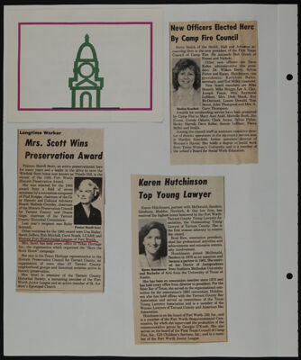 The Junior League of Fort Worth Scrapbook, 1985-1986, Page 36