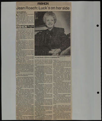 The Junior League of Fort Worth Scrapbook, 1985-1986, Page 38