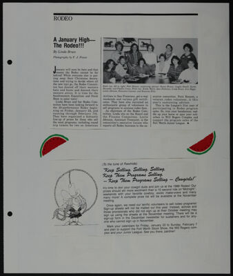 The Junior League of Fort Worth Scrapbook, 1987-1988, Page 17