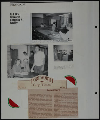 The Junior League of Fort Worth Scrapbook, 1987-1988, Page 26