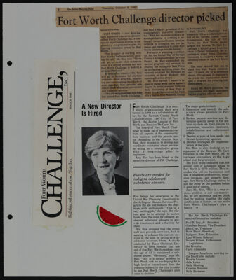 The Junior League of Fort Worth Scrapbook, 1987-1988, Page 31
