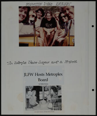 The Junior League of Fort Worth Scrapbook, 1988-1989, Page 14