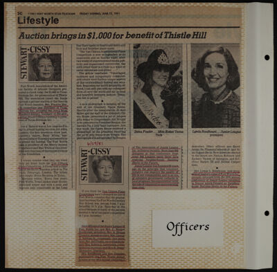 The Junior League of Fort Worth Scrapbook, 1981-1982, Page 2