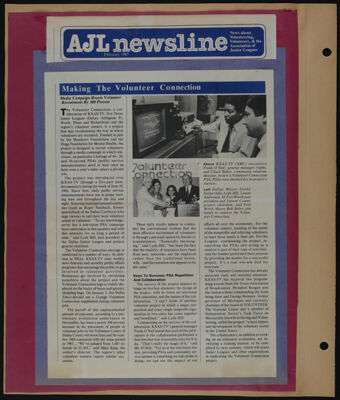 The Junior League of Fort Worth Scrapbook, 1984-1985, Page 9