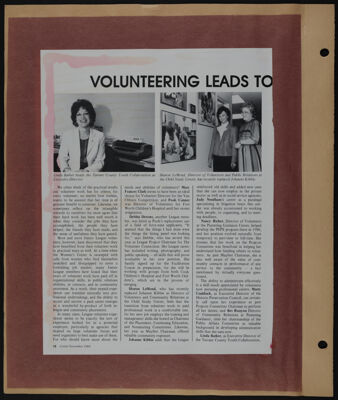 The Junior League of Fort Worth Scrapbook, 1984-1985, Page 17