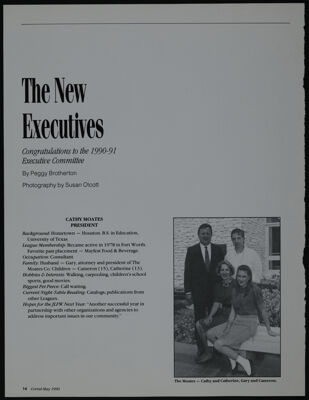 The New Executives Magazine Clipping, May 1990