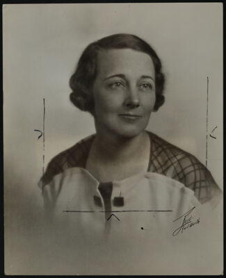 Adele Darsham Landreth Portrait Photograph, August 14, 1934