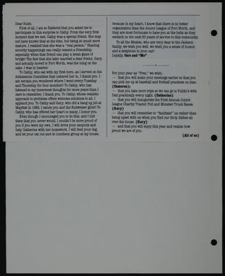 The Junior League of Fort Worth Scrapbook, 1990-1991, Page 2
