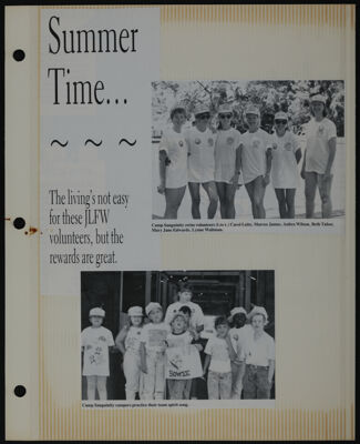 The Junior League of Fort Worth Scrapbook, 1990-1991, Page 3