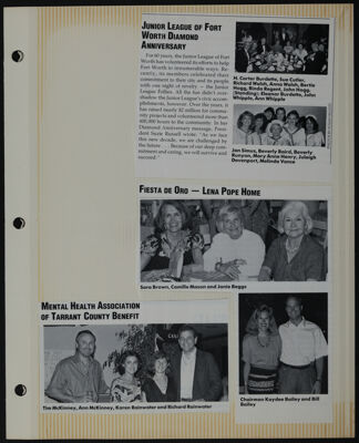 The Junior League of Fort Worth Scrapbook, 1990-1991, Page 7