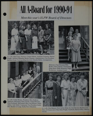 The Junior League of Fort Worth Scrapbook, 1990-1991, Page 13