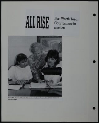 The Junior League of Fort Worth Scrapbook, 1990-1991, Page 30