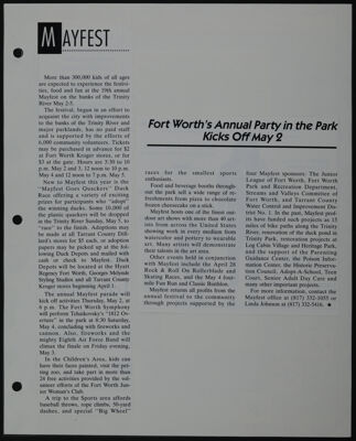 The Junior League of Fort Worth Scrapbook, 1990-1991, Page 85
