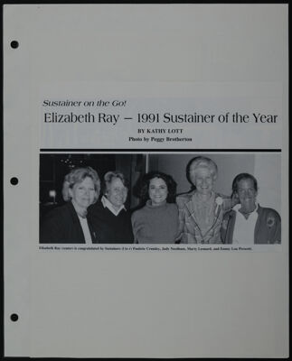 The Junior League of Fort Worth Scrapbook, 1990-1991, Page 97