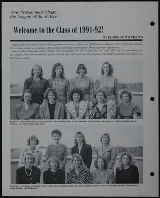 The Junior League of Fort Worth Scrapbook, 1990-1991, Page 108