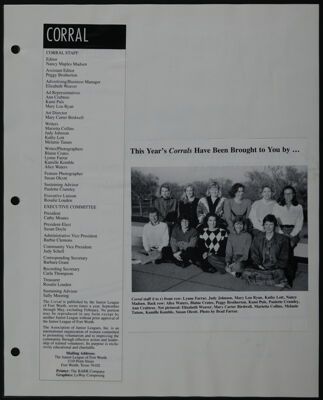 The Junior League of Fort Worth Scrapbook, 1990-1991, Page 113