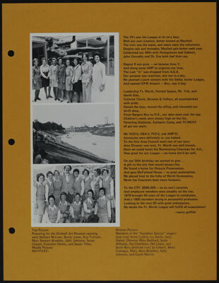 The Junior League of Fort Worth 50th Anniversary Scrapbook, Page 17