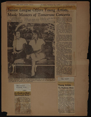 Masters of Tomorrow Concert Series Scrapbook, Page 3