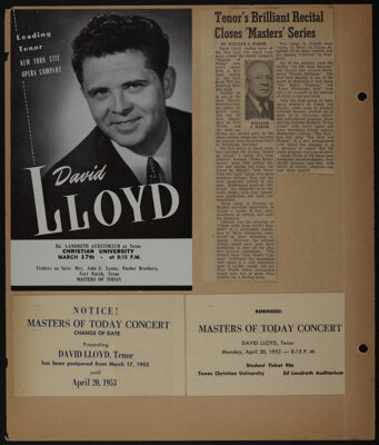 Masters of Tomorrow Concert Series Scrapbook, Page 66