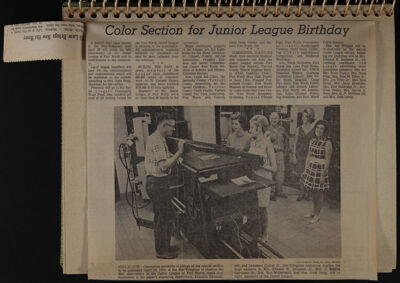 The Junior League of Fort Worth Scrapbook, 1968-1969, Page 2