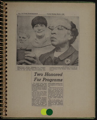 The Junior League of Fort Worth Scrapbook, 1968-1969, Page 40