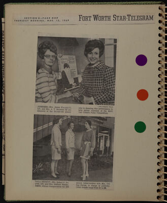 The Junior League of Fort Worth Scrapbook, 1968-1969, Page 43