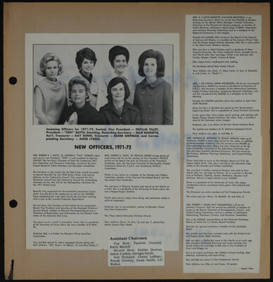 The Junior League of Fort Worth Scrapbook, 1971-1972, Page 2