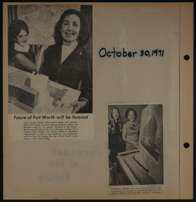 The Junior League of Fort Worth Scrapbook, 1971-1972, Page 5
