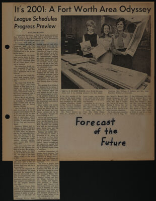 The Junior League of Fort Worth Scrapbook, 1971-1972, Page 6