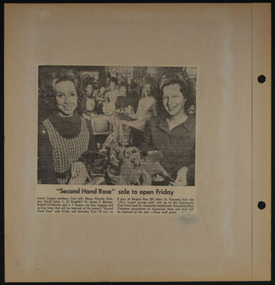 The Junior League of Fort Worth Scrapbook, 1971-1972, Page 21