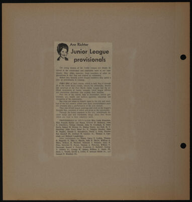 The Junior League of Fort Worth Scrapbook, 1971-1972, Page 33