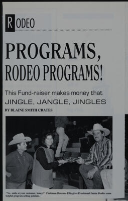 Programs, Rodeo Programs! Magazine Clipping, 1991