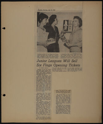 The Junior League of Fort Worth Scrapbook, 1961-1962, Page 3