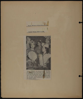 The Junior League of Fort Worth Scrapbook, 1961-1962, Page 13