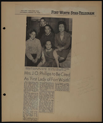 The Junior League of Fort Worth Scrapbook, 1961-1962, Page 28
