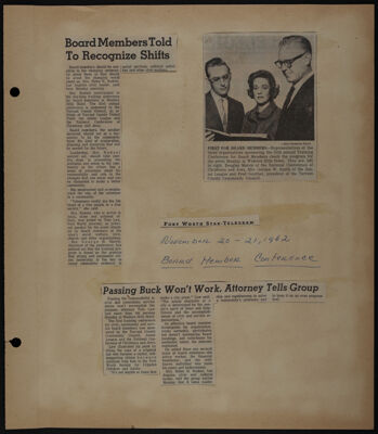 The Junior League of Fort Worth Scrapbook, 1962-1963, Page 7