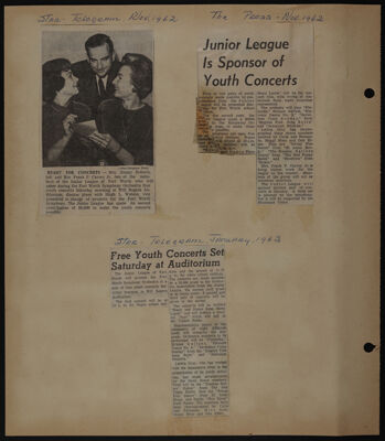 The Junior League of Fort Worth Scrapbook, 1962-1963, Page 8