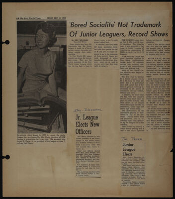 The Junior League of Fort Worth Scrapbook, 1962-1963, Page 25
