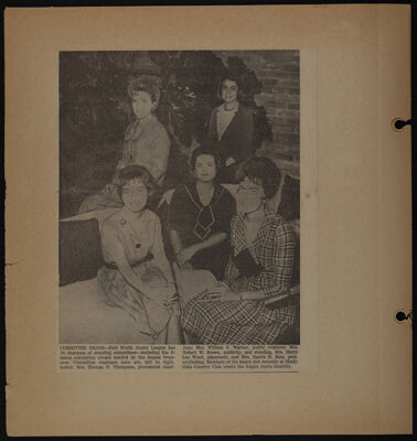 The Junior League of Fort Worth Scrapbook, 1965-1966, Page 4