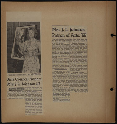 The Junior League of Fort Worth Scrapbook, 1966-1967, Page 6