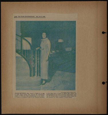 The Junior League of Fort Worth Scrapbook, 1966-1967, Page 9