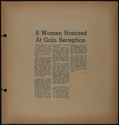 The Junior League of Fort Worth Scrapbook, 1966-1967, Page 10