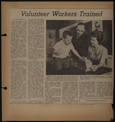 The Junior League of Fort Worth Scrapbook, 1966-1967, Page 14