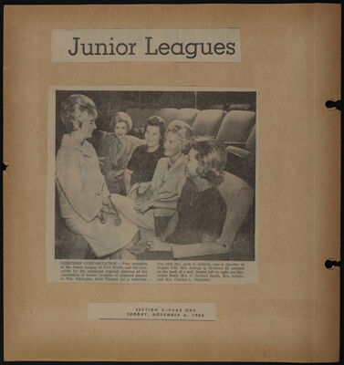 The Junior League of Fort Worth Scrapbook, 1966-1967, Page 18